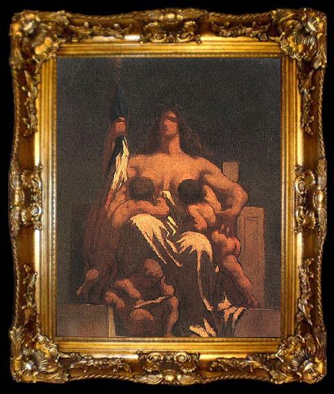 framed  Honore  Daumier The Republic, ta009-2